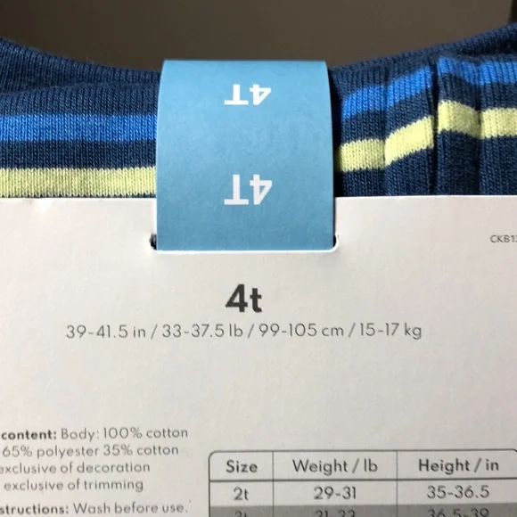 Carter's Navy and Green Striped Pajama Set - Picture 8 of 8